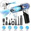 Cordless Car Vacuum Cleaner Portable Handheld Vacuum With 20000PA Suction Brushless Motor 3 Suction Levels Type-C Rechargeable Compressed Air Duster B