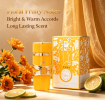 Arabian Style Floral Fruity Scent Perfume, 3.4oz Long Wear Natural Mist Fragrance, Elegant Ornate Packaging Perfume for Women Holiday Birthday Gift