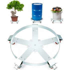 55 Gallon Heavy Duty Drum Dolly, 1250lbs Load Capacity, Barrel Dolly Cart Drum Caddy