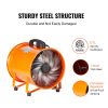 Portable Ventilator, 12 inch Heavy Duty Cylinder Fan with 16.4ft Duct Hose, 585W Strong Shop Exhaust Blower 3198CFM