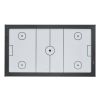 84" Air Hockey Table, Indoor Arcade Table Gaming Set with 2 Pushers, 2 Pucks, Electronic Scorer, X-shaped Legs & High-powered Blower