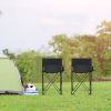 1PC Portable 38 Inch Oversized High Camping Fishing Folding Chair