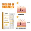 High UV Defense Facial Body Sun Cream Non-Greasy Oil-Free Lightweight Daily Skin Protection Lotion SPF90 PA+++ Moisturizing Outdoor Beach Travel Skin
