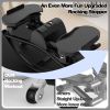 Lateral Stepper for Exercise-Rocking Stepper Machine with Resistance Bands & Anti-Slip Mat and LCD Monitor
