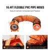 Portable Ventilator, 12 inch Heavy Duty Cylinder Fan with 16.4ft Duct Hose, 585W Strong Shop Exhaust Blower 3198CFM