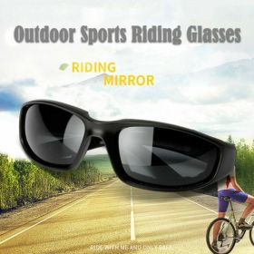 1 Pairs Motorcycle Sports Biker Riding Glasses Wind Resistant Eye Protection Sports Goggles Cycling Glasses Sunglasses Grey Color(TK/TMEU For Sel (Option: Defaulttitle)