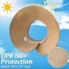 Sun Visor Hats for Women Wide Brim Ponytail Straw Beach Hat Packable Foldable UPF 50+ Floppy Travel Hats